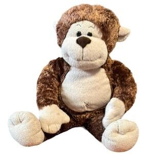 BUILD-A-BEAR WORKSHOP Brown Monkey Plush Toy Stuffed Animal Soft Cuddly